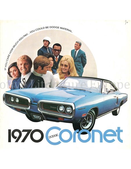 1970 DODGE CORONET PROSPEKT ENGLISCH