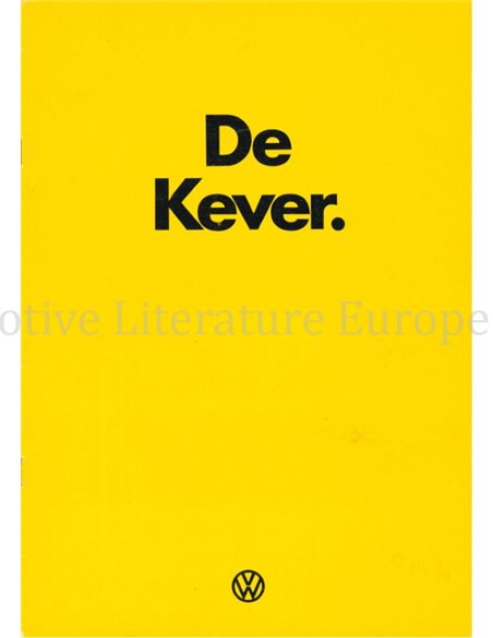 1975 VOLKSWAGEN KEVER BROCHURE NEDERLANDS