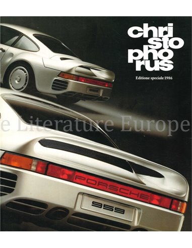 1986 PORSCHE CHRISTOPHORUS MAGAZIN ITALIENISCH