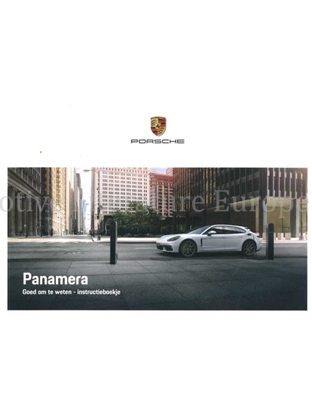 2019 PORSCHE PANAMERA BETRIEBSANLEITUNG NIEDERLÄNDISCH