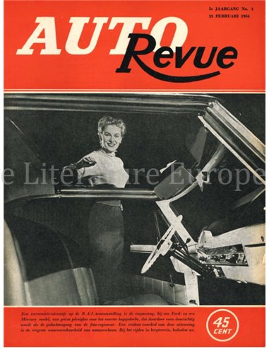 1954 AUTO REVUE MAGAZIN 4 NIEDERLÄNDISCH