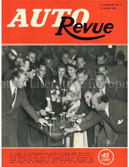 1954 AUTO REVUE MAGAZINE 6 NEDERLANDS