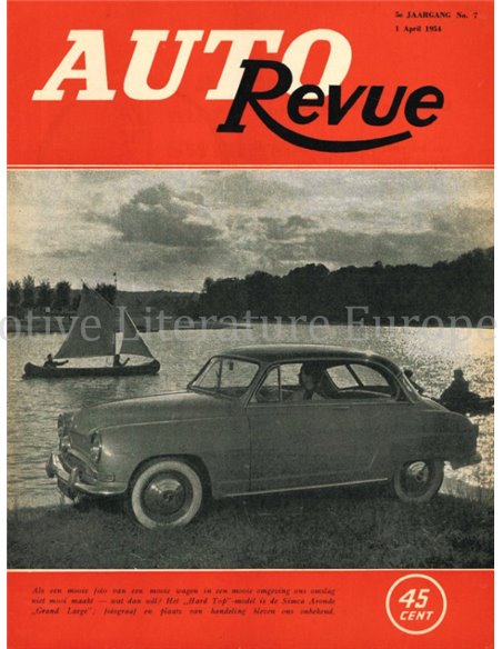 1954 AUTO REVUE MAGAZIN 7 NIEDERLÄNDISCH