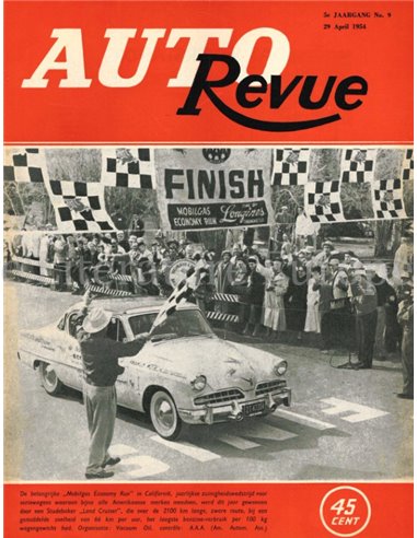 1954 AUTO REVUE MAGAZINE 9 NEDERLANDS