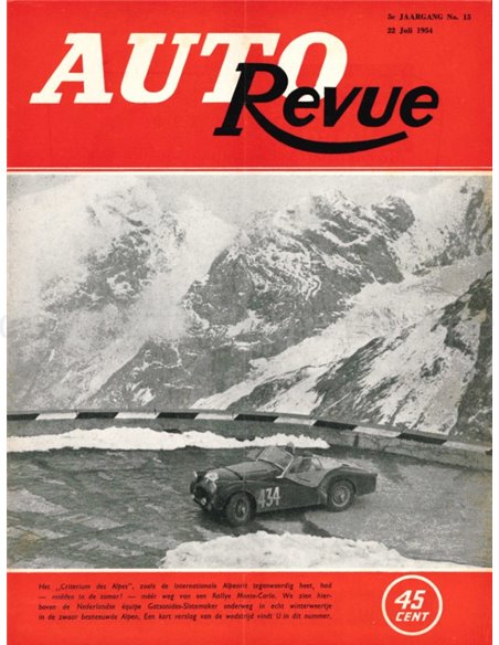 1954 AUTO REVUE MAGAZINE 15 NEDERLANDS