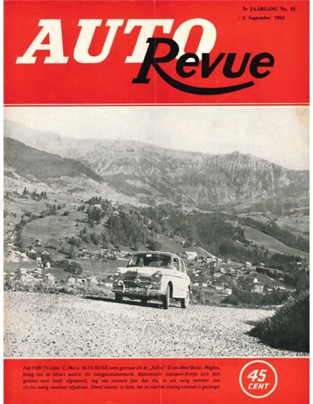 1954 AUTO REVUE MAGAZINE 18 NEDERLANDS