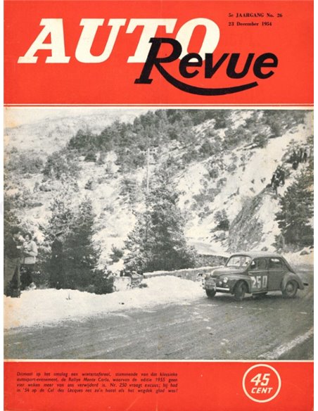 1954 AUTO REVUE MAGAZINE 26 DUTCH