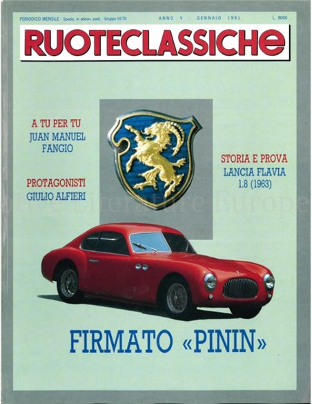 1991 RUOTECLASSICHE ZEITSCHRIFT 36 ITALIENISCH