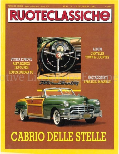 1991 RUOTECLASSICHE ZEITSCHRIFT 43 ITALIENISCH