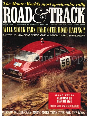 1964 ROAD AND TRACK MAGAZINE APRIL ENGLISH