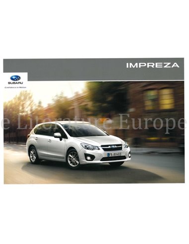 2013 SUBARU IMPREZA BROCHURE DUITS