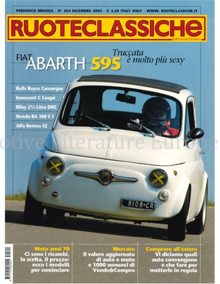 2005 RUOTECLASSICHE MAGAZINE 204 ITALIAANS