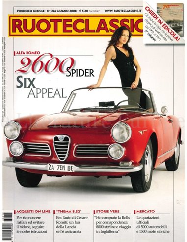 2008 RUOTECLASSICHE ZEITSCHRIFT 234 ITALIENISCH