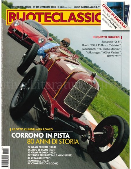 2008 RUOTECLASSICHE MAGAZINE 237 ITALIAN