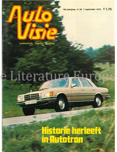 1973 AUTOVISIE MAGAZIN 36 NIEDERLÄNDISCH