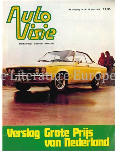 1974 AUTOVISIE MAGAZIN 26 NIEDERLÄNDISCH