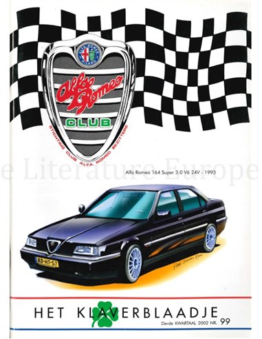 2002 ALFA ROMEO CLUB HET KLAVERBLAADJE 99 NEDERLANDS