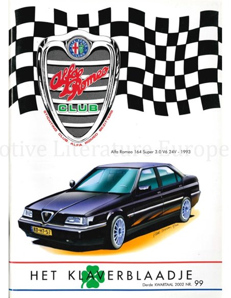 2002 ALFA ROMEO CLUB HET KLAVERBLAADJE 99 NEDERLANDS