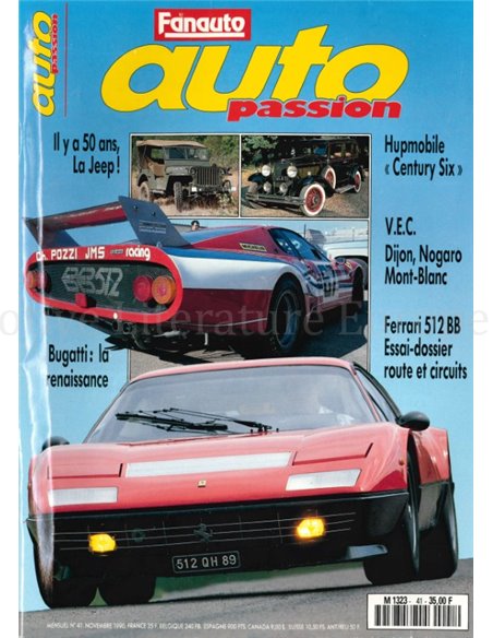 1990 AUTO PASSION ZEITSCHRIFT 41 FRANZÖSISCH