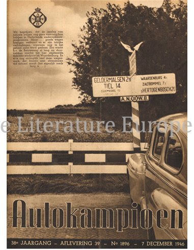 1946 AUTOKAMPIOEN MAGAZIN 39 NIEDERLÄNDISCH