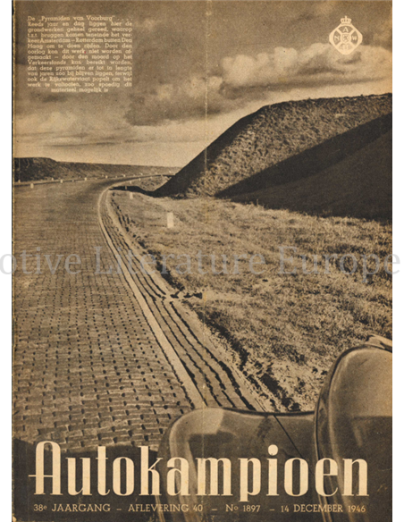 1946 AUTOKAMPIOEN MAGAZIN 40 NIEDERLÄNDISCH