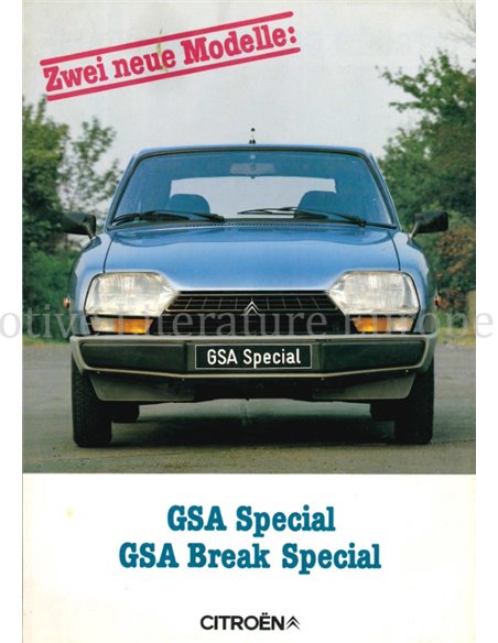 1980 CITROËN GSA (BREAK) SPECIAL) PROSPEKT FRANZÖSISCH