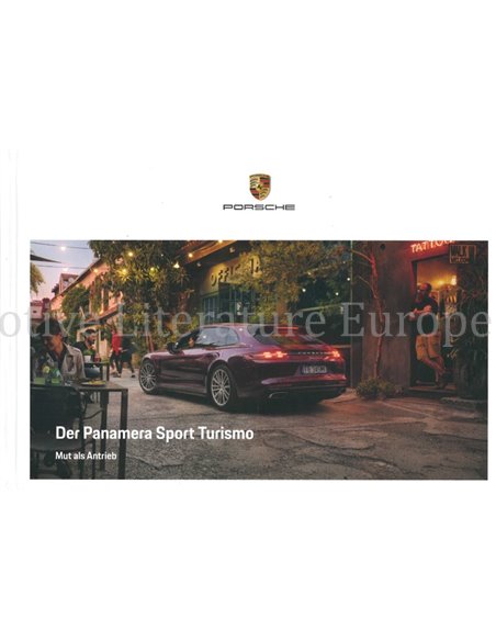 2020 PORSCHE PANAMERA SPORT TURISMO HARDCOVER PROSPEKT ENGLISCH