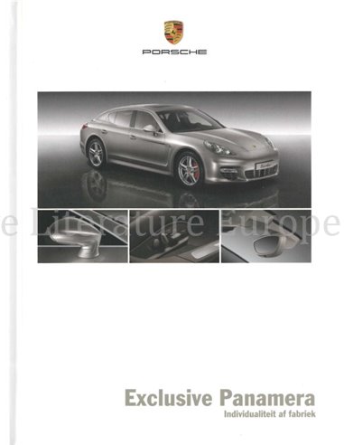 2010 PORSCHE PANAMERA EXCLUSIVE HARDBACK BROCHURE DUTCH