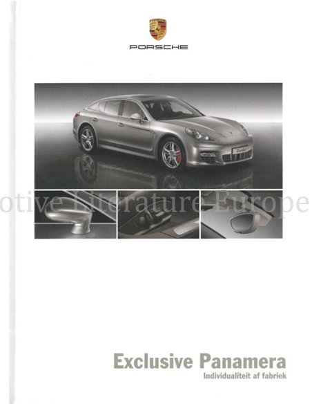 2010 PORSCHE PANAMERA EXCLUSIVE HARDCOVER PROSPEKT NIEDERLÄNDISCH