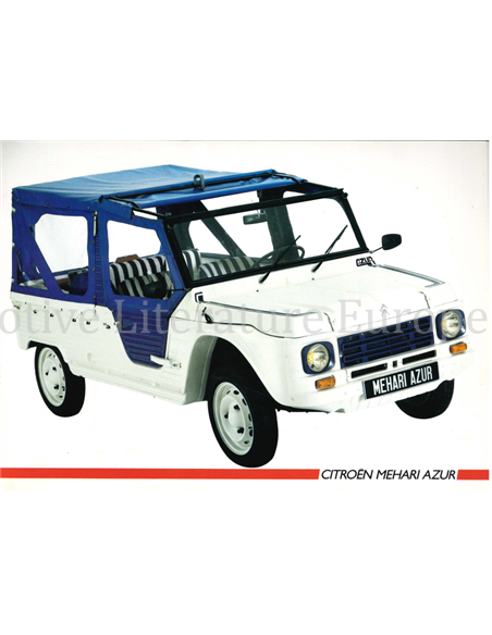 1986 CITROEN MEHARI AZUR LEAFLET FRANS