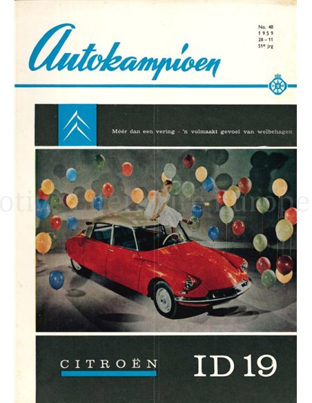 1959 AUTOKAMPIOEN MAGAZIN 48 NIEDERLÄNDISCH