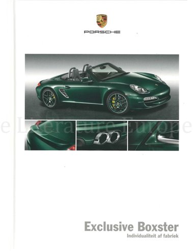 2010 PORSCHE BOXSTER EXCLUSIVE HARDCOVER BROCHURE NEDERLANDS