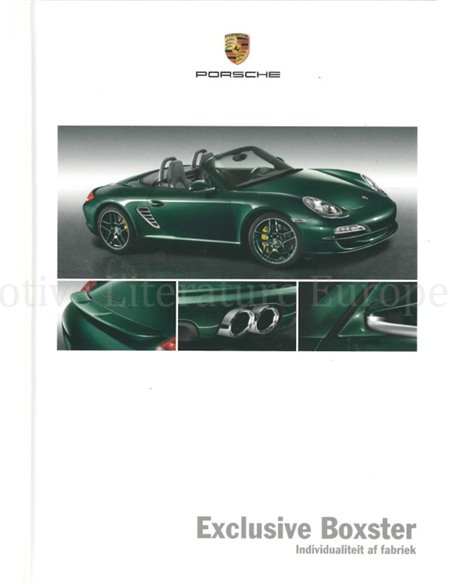 2010 PORSCHE BOXSTER EXCLUSIVE HARDCOVER BROCHURE NEDERLANDS