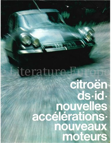 1965 CITROEN ID DS 19 / 21 BROCHURE FRANS