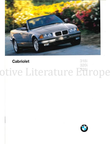 1996 BMW 3 SERIE CABRIOLET BROCHURE FRANS