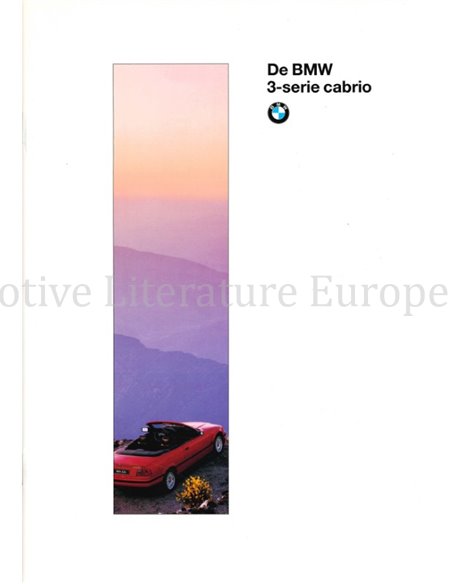 1994 BMW 3 SERIE CABRIOLET BROCHURE NEDERLANDS