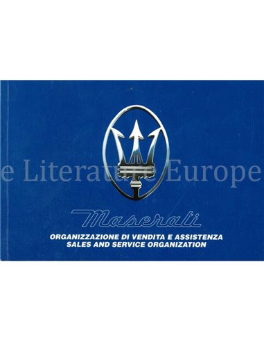 1995 MASERATI VERKAUF UND KUNDENDIENST HANDBUCH