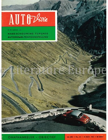 1961 AUTOVISIE MAGAZIN 45 NIEDERLÄNDISCH