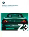 1999 BMW Z3 ROADSTER BROCHURE DUITS