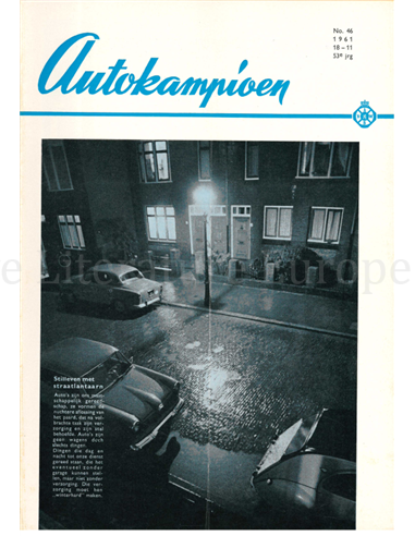 1961 AUTOKAMPIOEN MAGAZIN 46 NIEDERLÄNDISCH