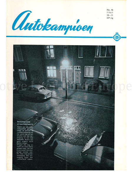 1961 AUTOKAMPIOEN MAGAZIN 46 NIEDERLÄNDISCH