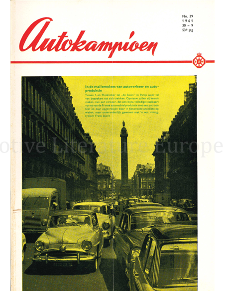 1961 AUTOKAMPIOEN MAGAZIN 39 NIEDERLÄNDISCH