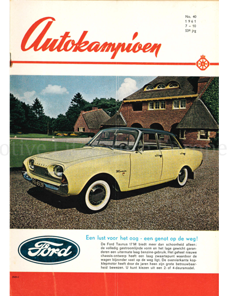 1961 AUTOKAMPIOEN MAGAZIN 40 NIEDERLÄNDISCH