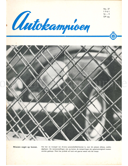 1961 AUTOKAMPIOEN MAGAZIN 37 NIEDERLÄNDISCH