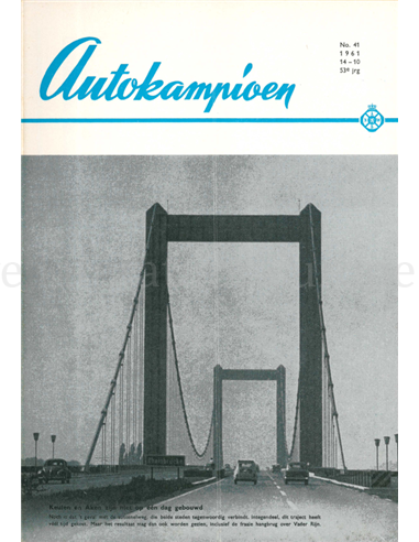 1961 AUTOKAMPIOEN MAGAZIN 41 NIEDERLÄNDISCH