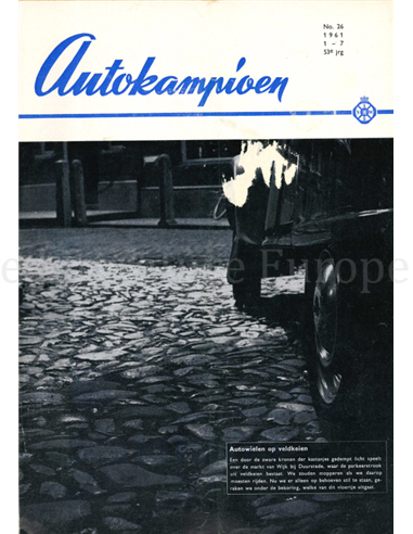 1961 AUTOKAMPIOEN MAGAZINE 26 NEDERLANDS