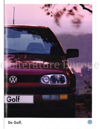 1996 VOLKSWAGEN GOLF BROCHURE NEDERLANDS