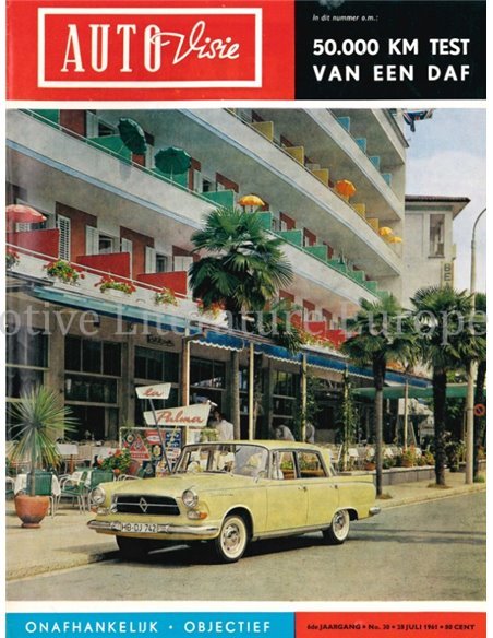 1961 AUTOVISIE MAGAZIN 30 NIEDERLÄNDISCH