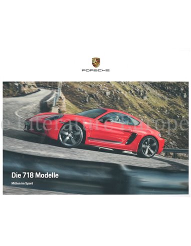 2020 PORSCHE 718 BOXTER & CAYMAN BROCHURE GERMAN