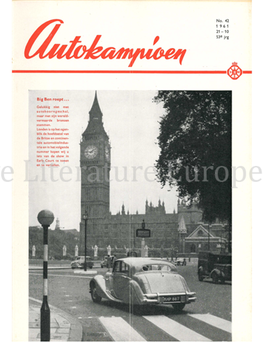 1961 AUTOKAMPIOEN MAGAZINE 42 NEDERLANDS